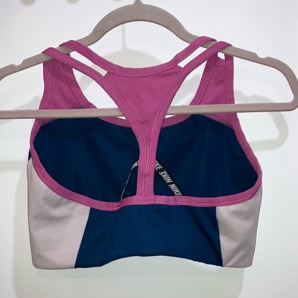 Nike Dri-fit athletic / Swim Top Blue and Pink with Racerback Design - Picture 14 of 15